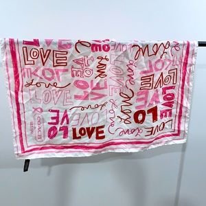 Coach Love silk scarf